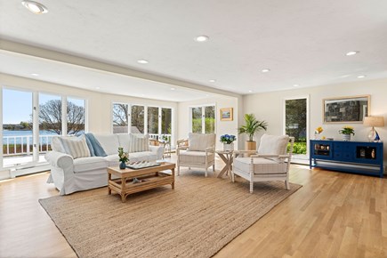 Bourne, Mashnee Island Cape Cod vacation rental - Open floor concept w/ Living Room with spectacular water views