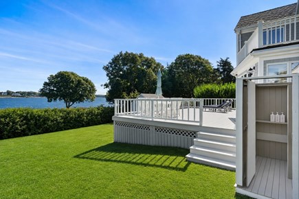 Bourne, Mashnee Island Cape Cod vacation rental - Outdoor shower with changing area