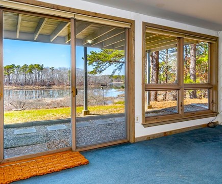 Wellfleet Cape Cod vacation rental - Den in walkout with water views.