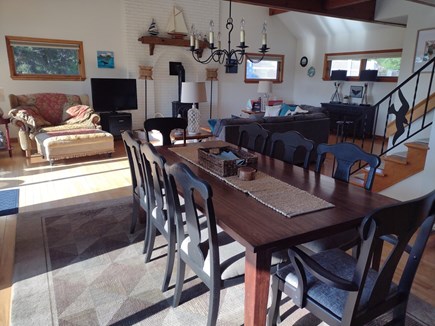 Wellfleet Cape Cod vacation rental - Dine next to the kitchen which is open to the living room & deck.