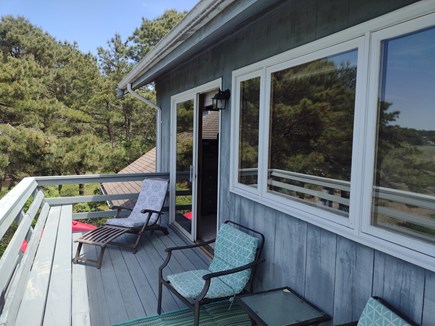 Wellfleet Cape Cod vacation rental - Main bedroom private deck panoramic views.