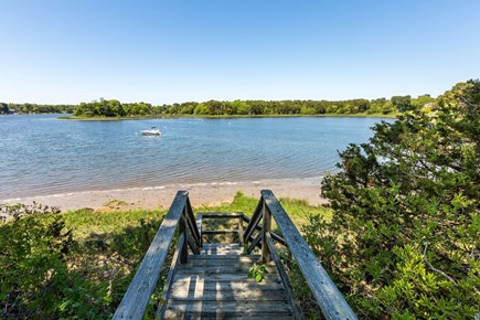 South Dennis Cape Cod vacation rental - Your private stairs to Bass River