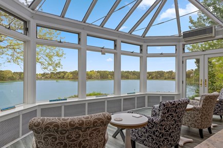 South Dennis Cape Cod vacation rental - View from solarium off kitchen