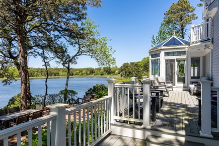 South Dennis Cape Cod vacation rental - Back deck with stunning water view