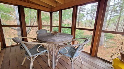 Wellfleet Cape Cod vacation rental - Screen porch off primary bedroom