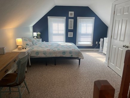 Falmouth Cape Cod vacation rental - Master bedroom with queen size bed, working area and full bath