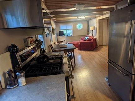 Marstons Mills Cape Cod vacation rental - Kitchen into living room - great room