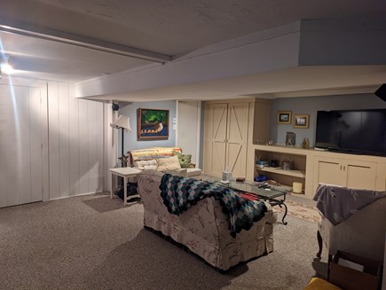 Marstons Mills Cape Cod vacation rental - Family room on lower walk out level has TV