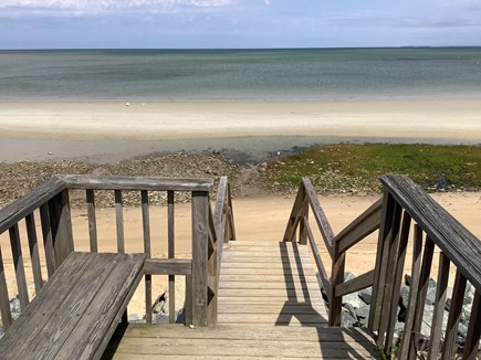 Brewster Cape Cod vacation rental - Private beach stair case