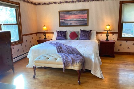 Centerville Cape Cod vacation rental - Master Bedroom w/ King Bed & TV