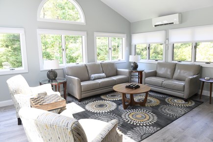 Cotuit Cape Cod vacation rental - Sunroom looking out to the deck and patio