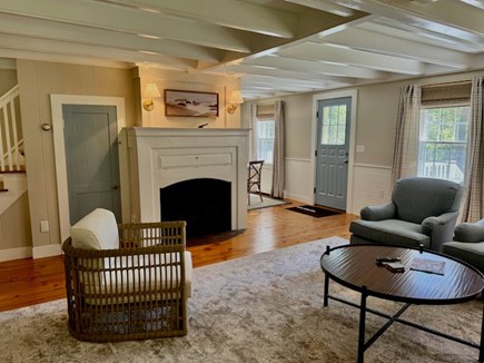 Harwich Cape Cod vacation rental - Living Room with wonderful fireplace