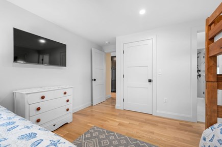 Chatham Cape Cod vacation rental - Entry to Bedroom #1 on the main level, featuring a TV