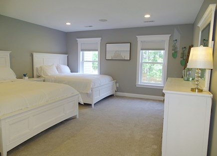 Harwich Cape Cod vacation rental - One of two bedrooms with two queen beds upstairs