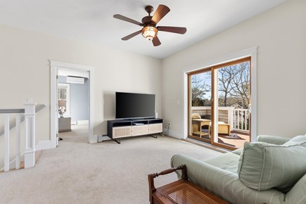 Cotuit Cape Cod vacation rental - Full sleeper sofa in the upper landing, second floor deck