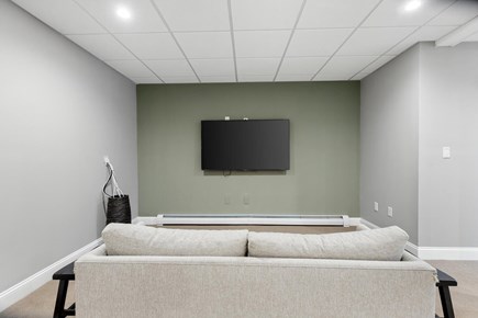Cotuit Cape Cod vacation rental - Tv area in basement