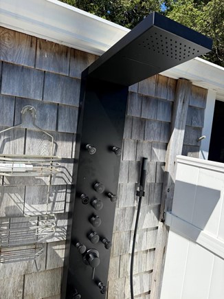Wellfleet Cape Cod vacation rental - Amazing multiport outdoor shower rain showerhead & 8 body spray