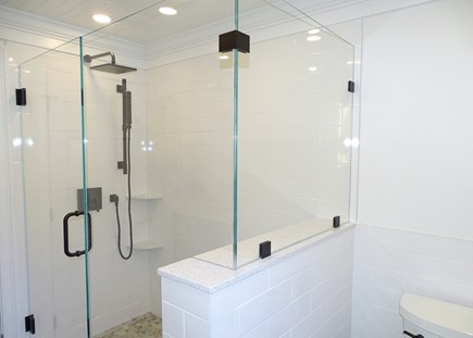 Brewster Cape Cod vacation rental - Beautiful new walk in glass shower in upstairs bath