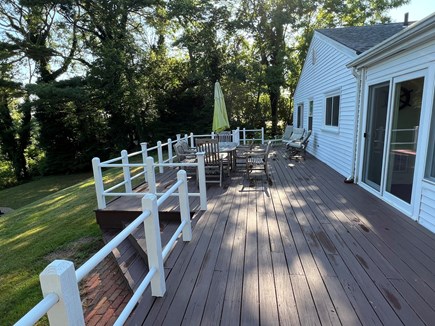 Bourne, Buzzards Bay Cape Cod vacation rental - Large rear deck offering plenty of room for entertaining