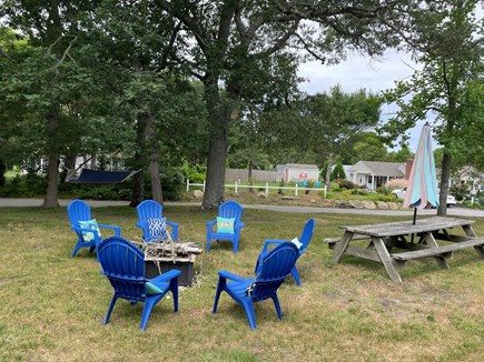 Dennis Port Cape Cod vacation rental - Fire pit and outdoor dining