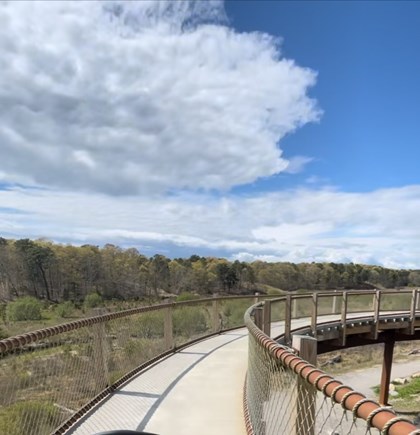 East Falmouth Cape Cod vacation rental - Coonamesset Heritage Trail lookout.