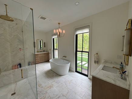 Harwich Cape Cod vacation rental - Master bathroom with rain shower