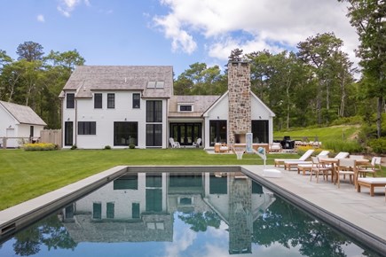 Harwich Cape Cod vacation rental - Back yard and pool