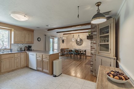 Barnstable, Marstons Mills Cape Cod vacation rental - Kitchen and Dining Room with a door to the deck