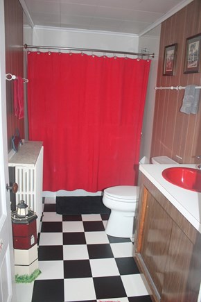 Eastham, Nauset Light - 3993 Cape Cod vacation rental - Downstairs bathroom with tub