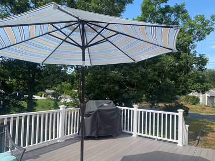 Harwich Cape Cod vacation rental - A view from the deck with Weber gas grill