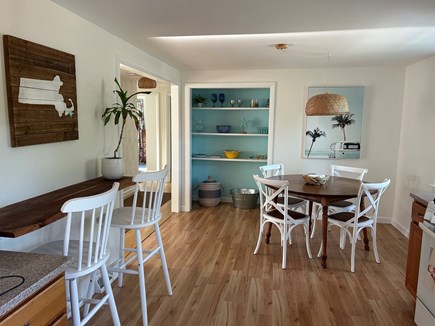 Harwich Cape Cod vacation rental - Bright kitchen with counter seating for eating or workspace.