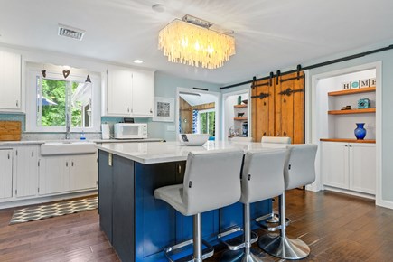 East Dennis Cape Cod vacation rental - Kitchen island with seating