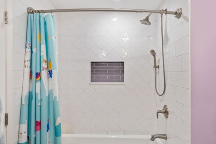 East Dennis Cape Cod vacation rental - Bathroom with updated tub/shower