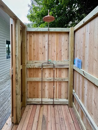 Wellfleet Cape Cod vacation rental - Outdoor shower, available seasonally.