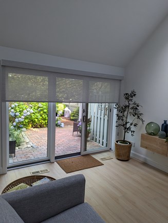 New Seabury Cape Cod vacation rental - Living room sliders out to patio