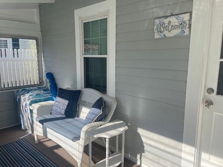 Yarmouth Cape Cod vacation rental - Front Porch loveseat, 6 beach chairs, Umbrella, Boogie Board.