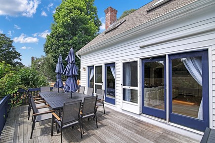 Harwich Cape Cod vacation rental - Deck off the Family Room. Seating for 12