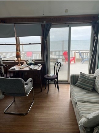 Truro Cape Cod vacation rental - Living room, Dining with a view