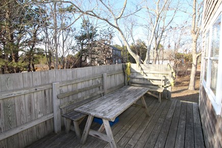 North Truro Cape Cod vacation rental - Picnic Area on deck