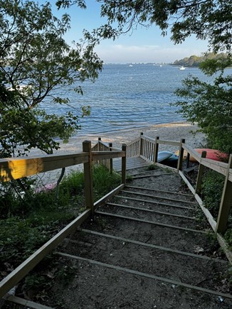 Falmouth, Teaticket Cape Cod vacation rental - Stairs to Great Pond