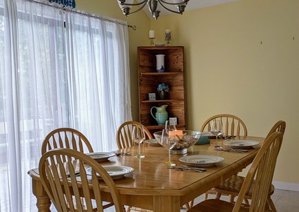 South Yarmouth Cape Cod vacation rental - Big dinning room with slider to deck