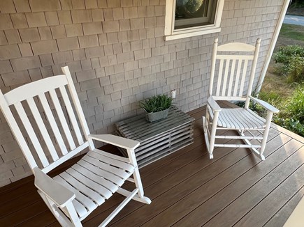 Truro Cape Cod vacation rental - Side seating area