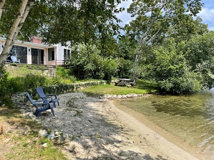 Centerville Cape Cod vacation rental - Your private beach and outdoor area, w picnic table on the water