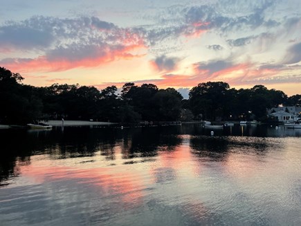 Centerville Cape Cod vacation rental - Sunset on the lake