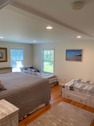 East Dennis Cape Cod vacation rental - 1st floor bedroom - Alternative view - 1 king, 2 twins.