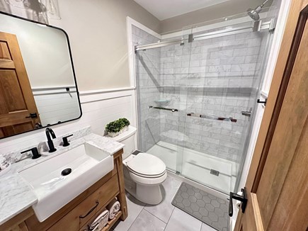 Mashpee Cape Cod vacation rental - Newly renovated bathroom (first floor) with walk-in shower