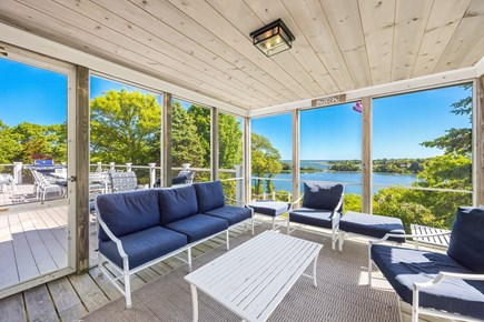 East Orleans Cape Cod vacation rental - Enclosed Sunroom with magnificent views all day.