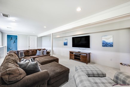 East Orleans Cape Cod vacation rental - Lower Level TV Entertainment Area.