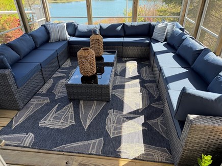 East Orleans Cape Cod vacation rental - Screened in porch with magnificent views - great spot for a book!