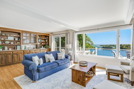 East Orleans Cape Cod vacation rental - Bright, Beachy, Open Living room with amazing Water views.